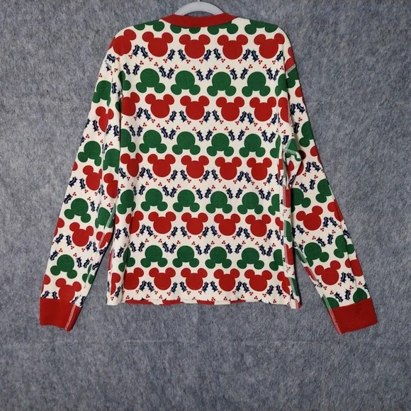 Disney Hanna Andersson Pajama Shirt Xl Mickey Mouse Christmas Organic Cotton - Picture 6 of 8